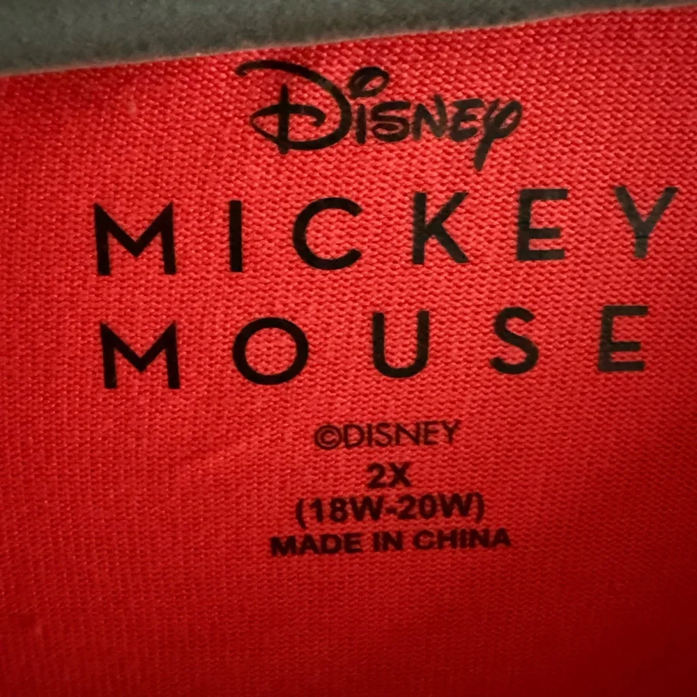 Disney Mickey & Minnie Mouse Better Together Sleep Shirt Nightgown Red Pink 2X - Picture 2 of 5